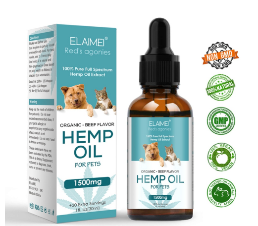 Pet Hemp Oil, Hemp Seed Oil for Dog Coat Care