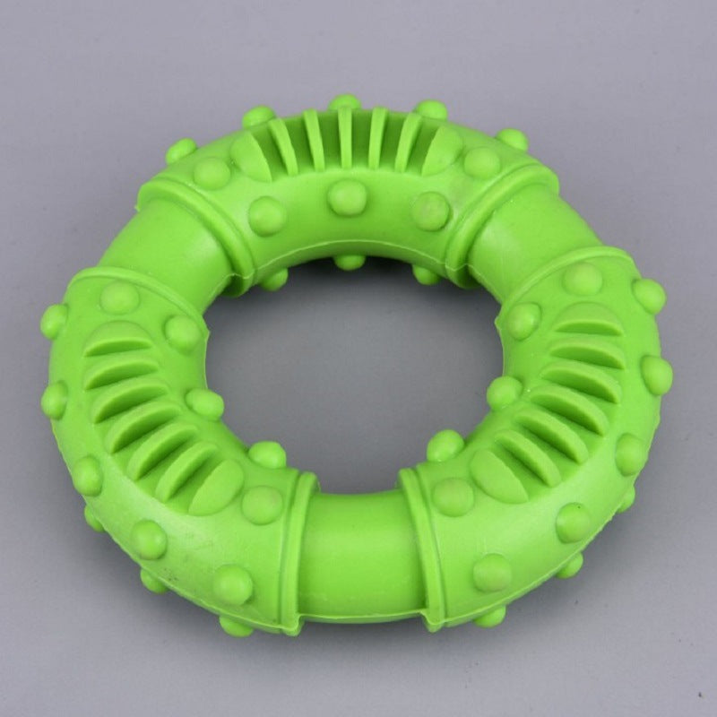 Rubber Interactive Dog Toy for Chewing and Cleaning