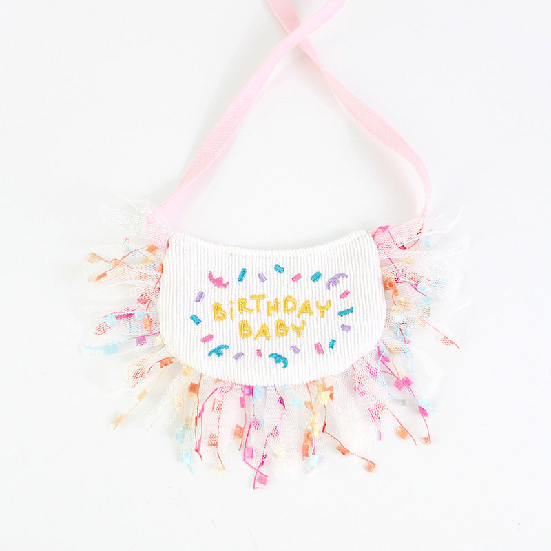 Dog Party Bib - Birthday Triangle Scarf for Pets