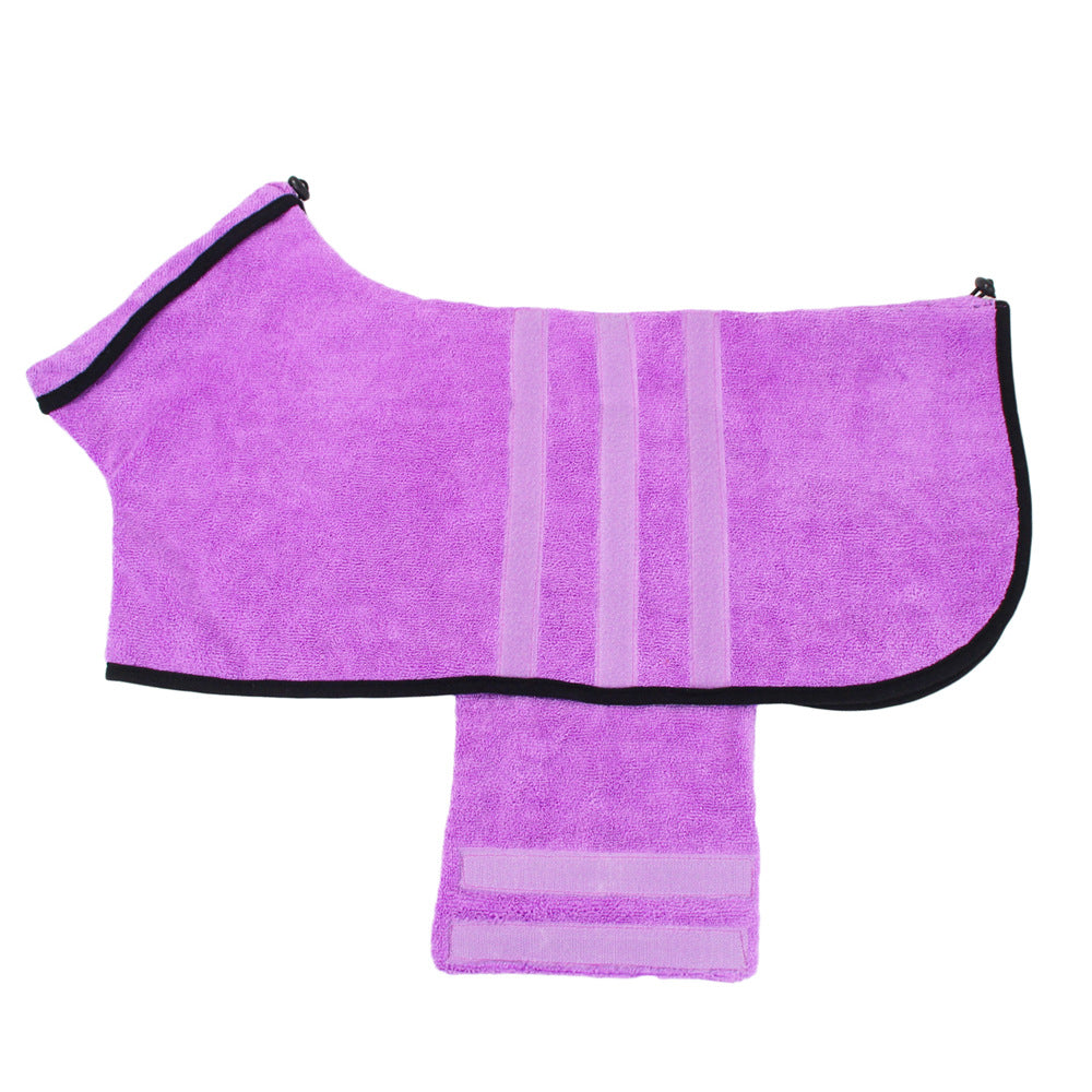 Multi-Color Absorbent All-Inclusive Pet Bathrobe