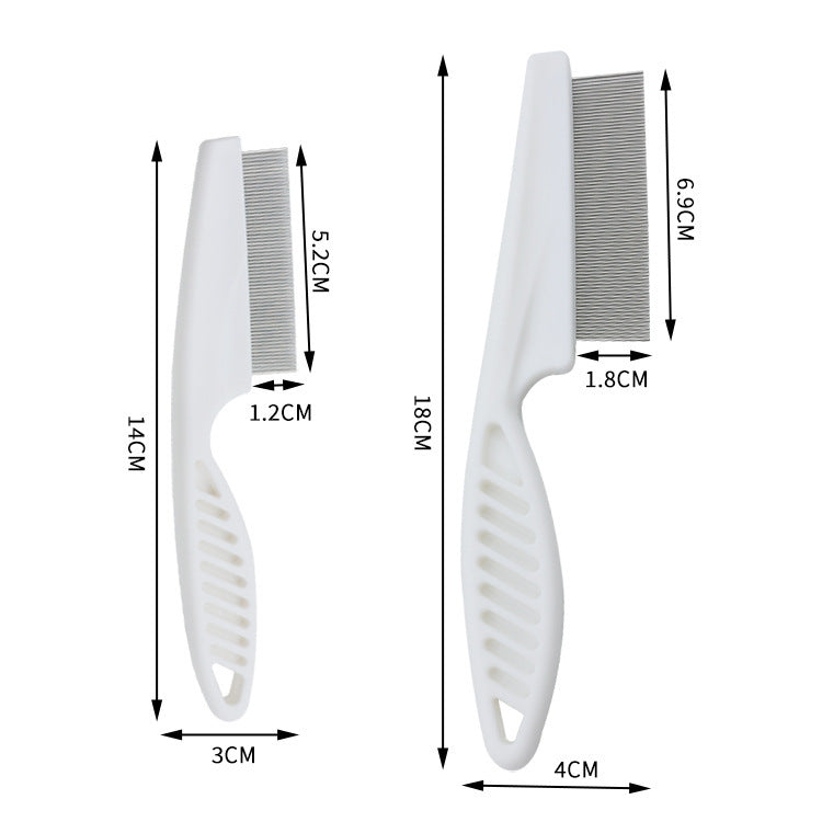 Stainless Steel Pet Flea Comb for Cats with Fine Teeth