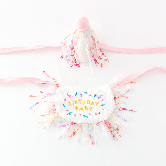 Dog Party Bib - Birthday Triangle Scarf for Pets