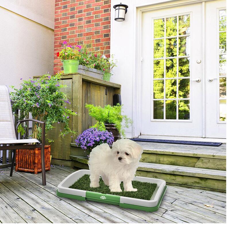 Flat Pet Toilet Dog Potty with Lawn Design