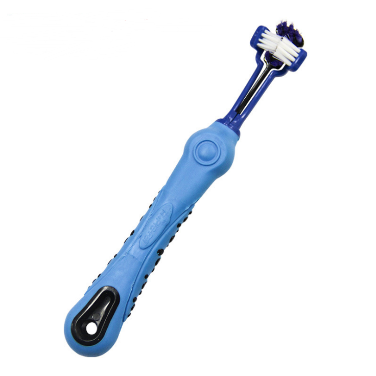 Pet Toothbrush with Three Heads for Large Dogs