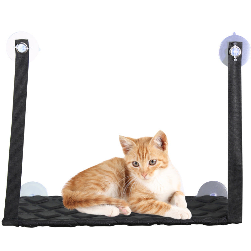Window-Mounted Cat Hammock with Suction Cups (Single/Double)