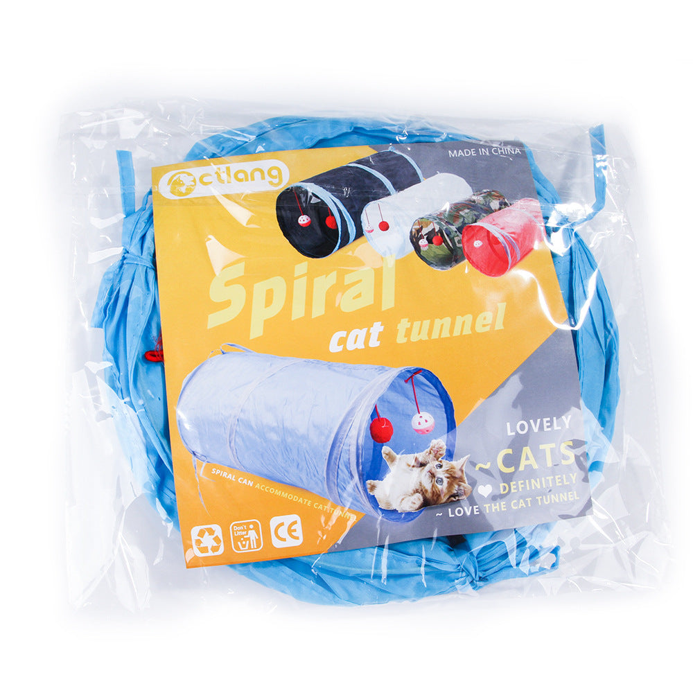 Cat Tunnel with Crinkle Paper, Foldable and Collapsible