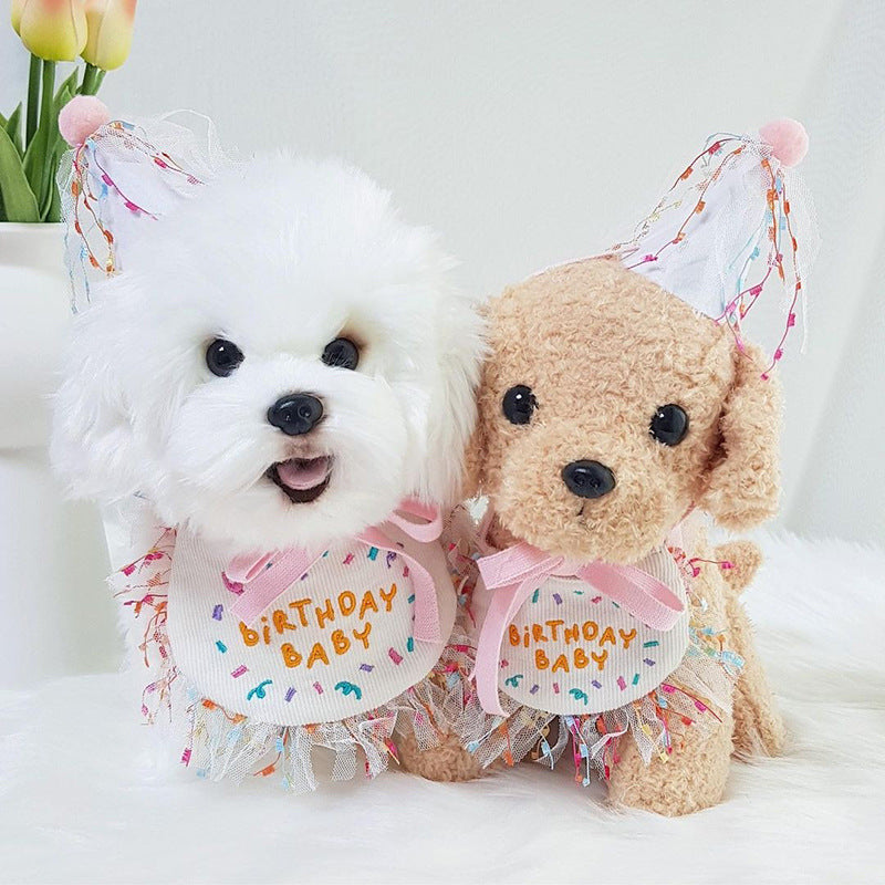 Dog Party Bib - Birthday Triangle Scarf for Pets