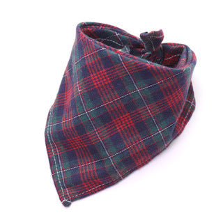 30 Color Thick Plaid Triangle Bib for Babies & Pets