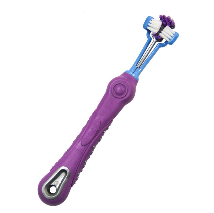 Pet Toothbrush with Three Heads for Large Dogs