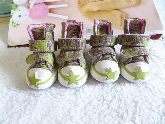 Breathable Cowboy Dog Shoes for Spring and Summer