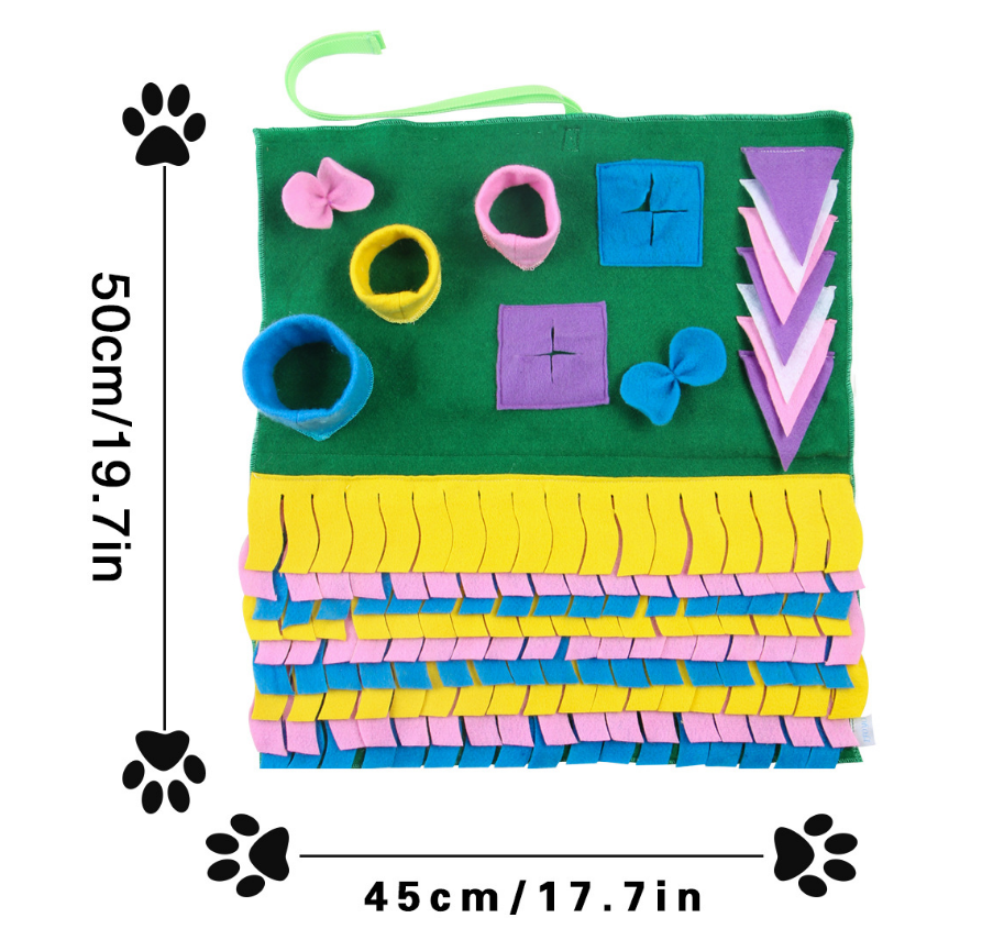 Detachable Pet Training Blanket with Sniffing Pad