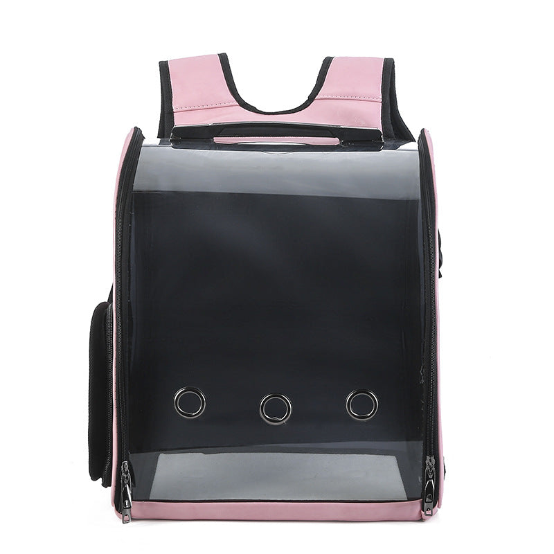 Transparent Foldable Pet Backpack for Cats and Dogs