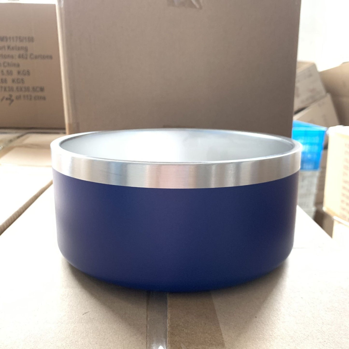 Upright Stainless Steel Dog Bowl for Pets