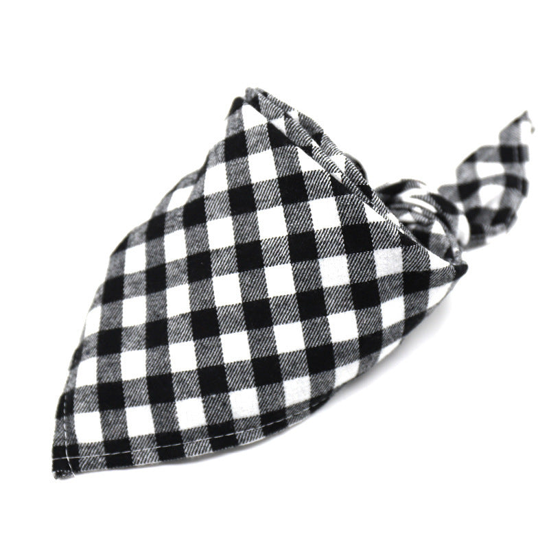 30 Color Thick Plaid Triangle Bib for Babies & Pets
