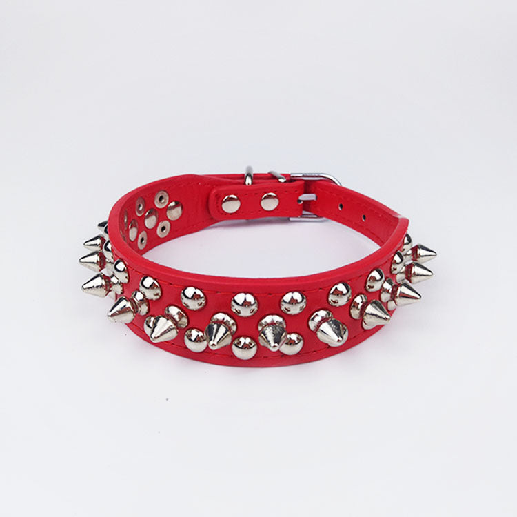 Studded Leather Dog Collar for Small to Medium Dogs