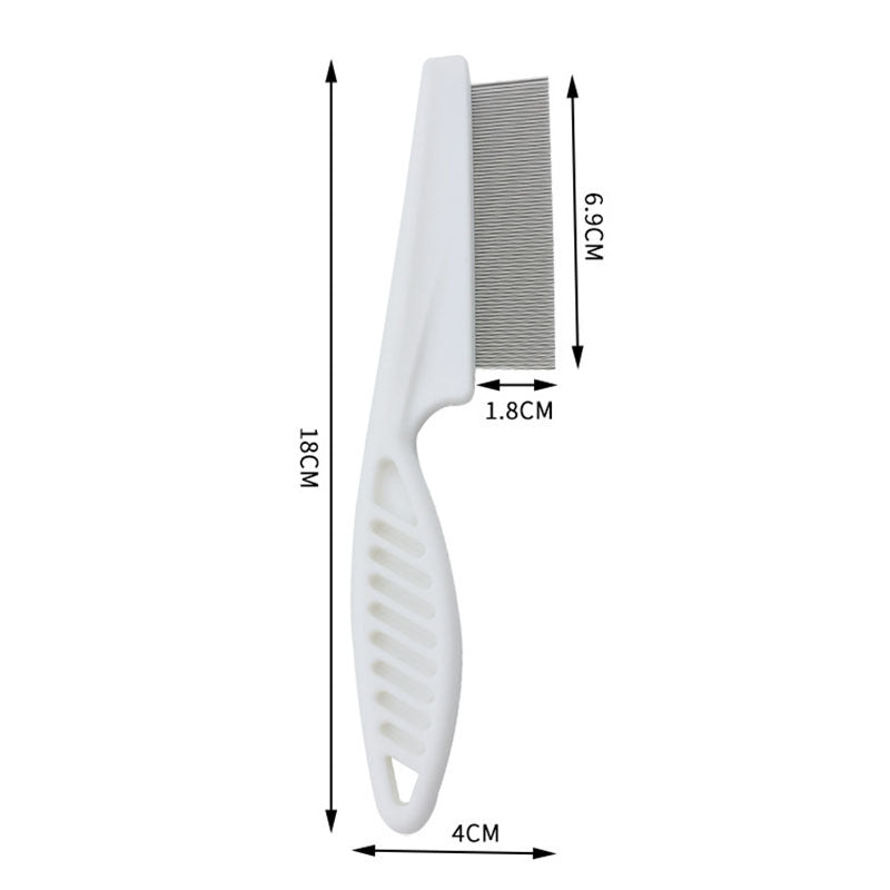 Stainless Steel Pet Flea Comb for Cats with Fine Teeth