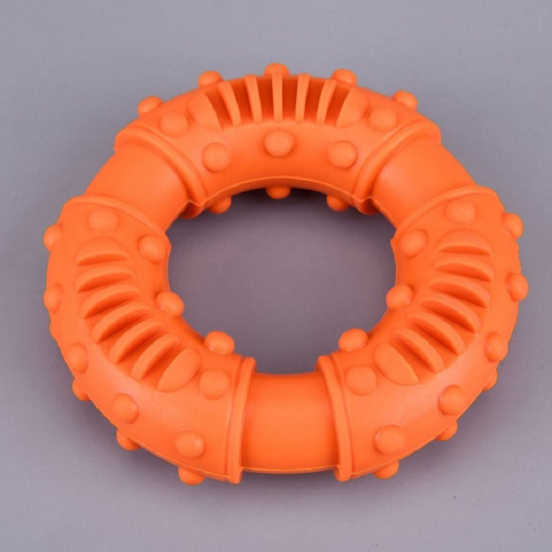 Rubber Interactive Dog Toy for Chewing and Cleaning