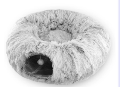 Foldable Plush Winter Cat Tunnel & Nest