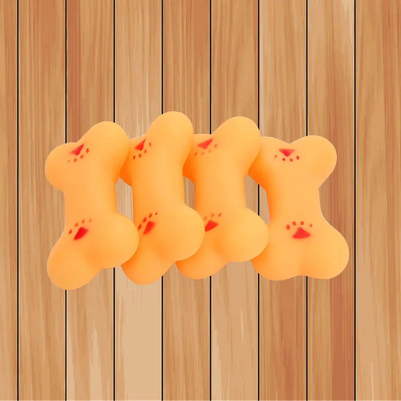 Bone Enamel Soundmaking Dog Toy for Training and Cleaning