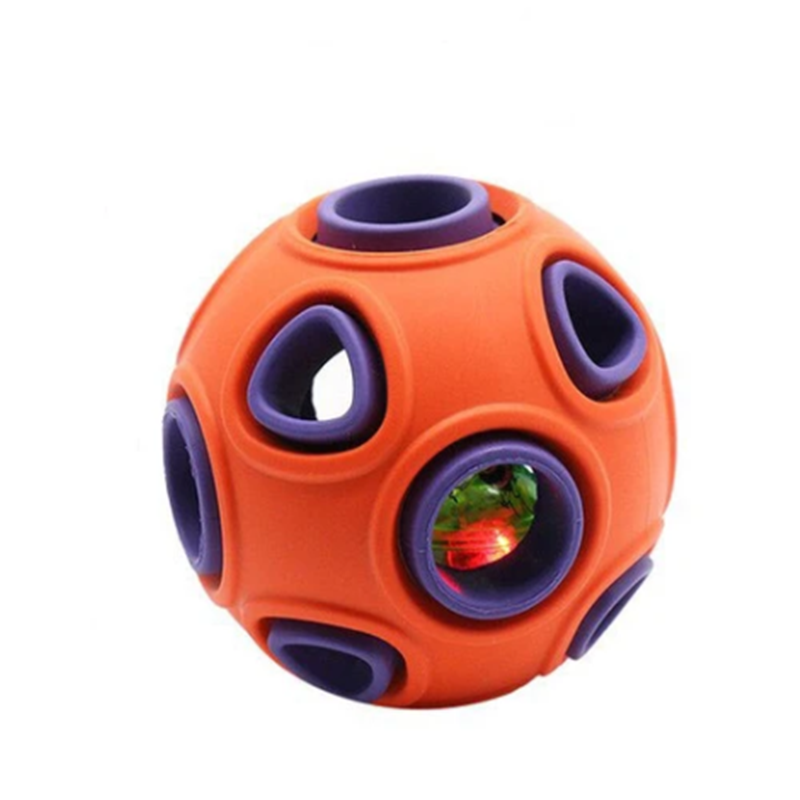 Interactive LED Sound Chewing Ball Dog Toy