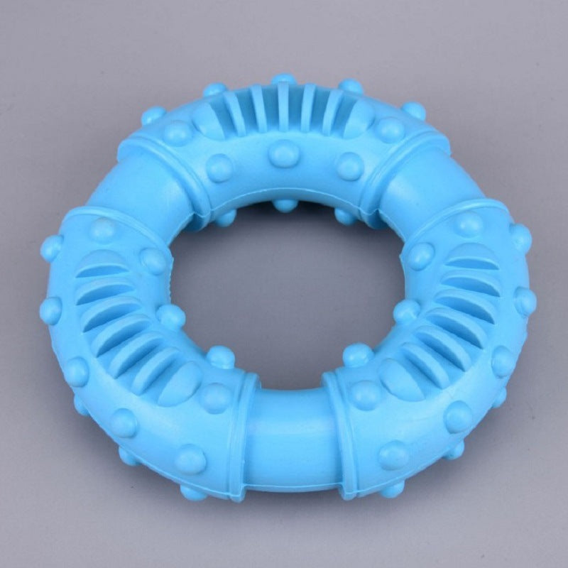 Rubber Interactive Dog Toy for Chewing and Cleaning