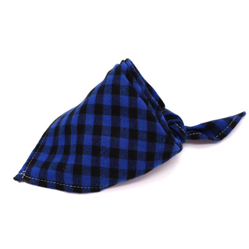 30 Color Thick Plaid Triangle Bib for Babies & Pets