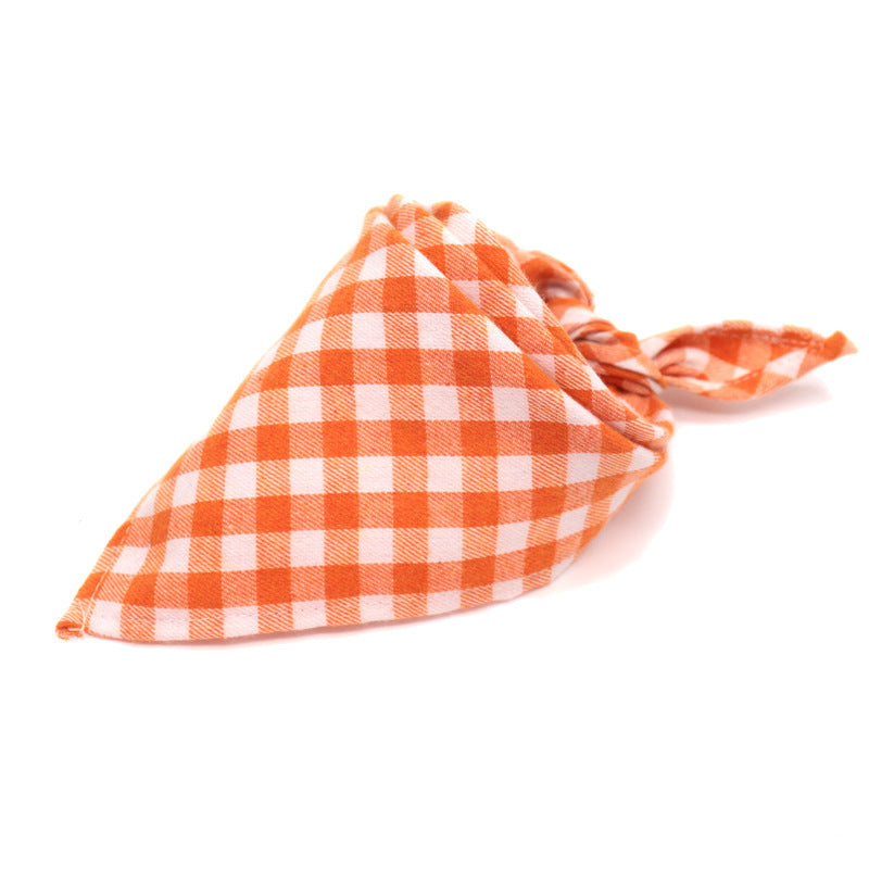 30 Color Thick Plaid Triangle Bib for Babies & Pets